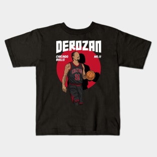 DeMar DeRozan Comic Style Art Kids T-Shirt